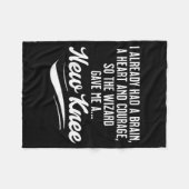 New Knee Funny Wizard Knee Replacement Surgery Rec フリースブランケット (正面(横))