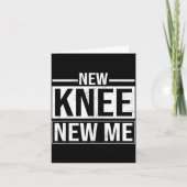 New Knee New Me Funny Knee Replacement Surgery Rec カード (正面)