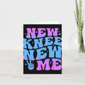 New Knee New Me Funny Knee Replacement Surgery Rec カード (正面)