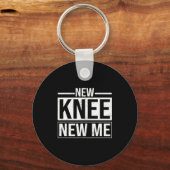 New Knee New Me Funny Knee Replacement Surgery Rec キーホルダー (正面)