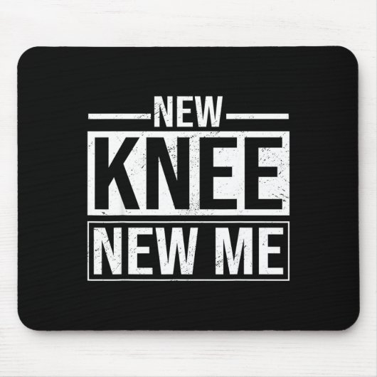 New Knee New Me Funny Knee Replacement Surgery Rec マウスパッド (正面)