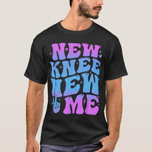 New Knee New Me Funny Knee Replacement Surgery Rec Tシャツ (正面)