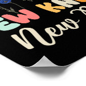 New Knee New Me Funny Knee Surgery Recovery Joke ポスター (角)