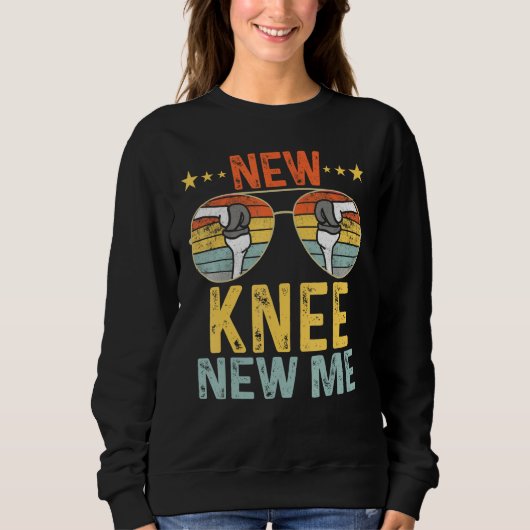 New Knee New Me Knee Replacement Surgery スウェットシャツ (正面)