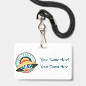 NEW!LBIGバッジ&ラニヤード バッジ (正面（ネックストラップ付）)