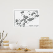 New Liberty Poster Map （28 x 20版） ポスター (キッチン)