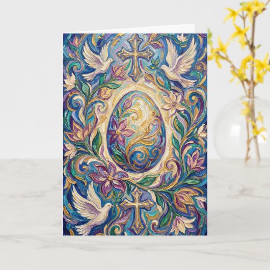 New Life Easter Card カード (黄色い花)
