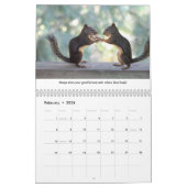 New Life Lessons Funny Squirrel Calendar カレンダー (2月 2026)