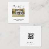 New listing Airbnb booking home vacation travel ca スクエア名刺 (正面/裏面)