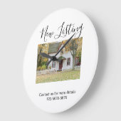 New listing Airbnb booking home vacation travel ca ラージ壁時計 (傾斜)