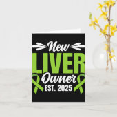 New Liver Owner Est. 2025 - Liver Transplant Recie カード (黄色い花)