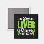 New Liver Owner Est. 2025 - Liver Transplant Recie マグネット (正面/裏面)