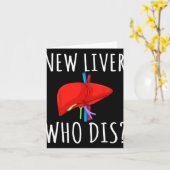 New Liver Who Dis Men Women Liver Transplant Recie カード (黄色い花)
