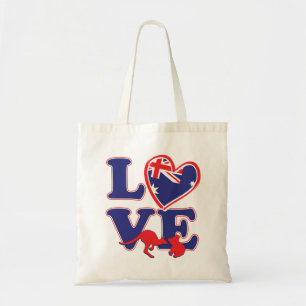 NEW-Love-From-Australia-ハートと動物 トートバッグ