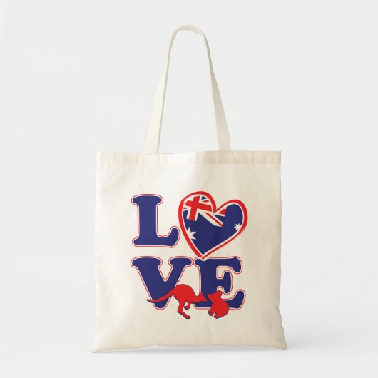 NEW-Love-From-Australia-ハートと動物 トートバッグ (正面)