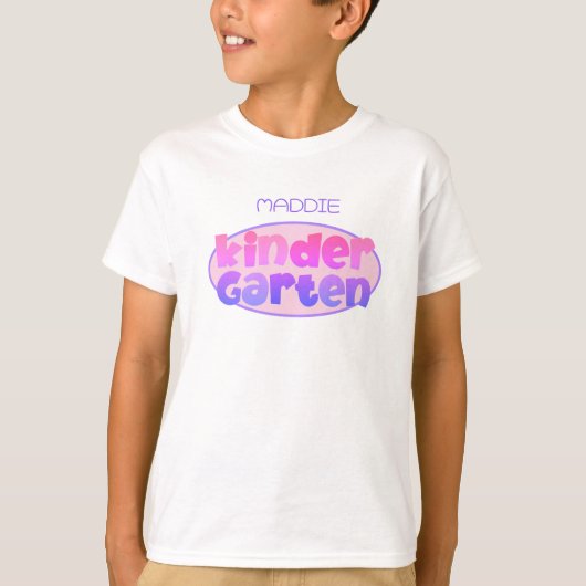 New Low Price! Cute, PERSONALIZED Kindergarten  Tシャツ (正面)