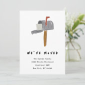 New Mailbox Illustrated Moving Announcements 案内状 (スタンド正面)