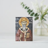New Martyr Zachariah of Patras Prayer Card プレイスカード (スタンド正面)