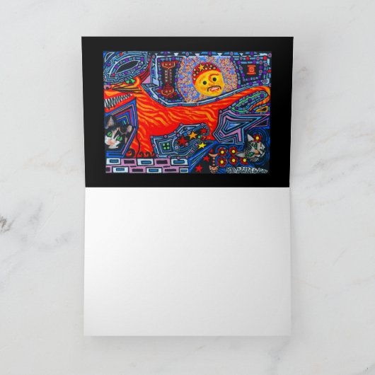 New Mexican Spanish Tasmanian Tiger Devil Dog Cats カード (内部)