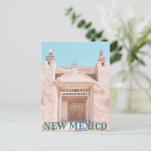 New Mexico Adobe Church ポストカード (スタンド正面)