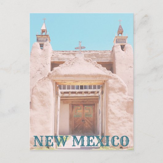 New Mexico Adobe Church ポストカード (正面)