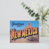 New Mexico Adobe Mission ポストカード (スタンド正面)