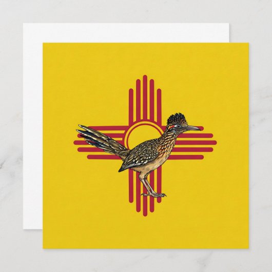 New Mexico and the Roadrunner  招待状 (正面/裏面)