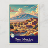 New Mexico | Anime Style Cel Shaded Postcard ポストカード (正面)