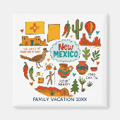 New Mexico Family Trip Keepsake Custom マグネット (正面)