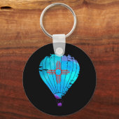 New Mexico Festival Hot Air Balloon Zia Gift  キーホルダー (正面)