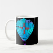New Mexico Festival Hot Air Balloon Zia Gift  コーヒーマグカップ (左)