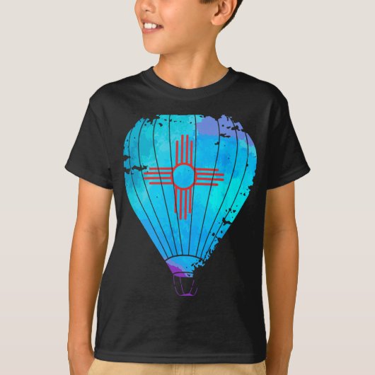 New Mexico Festival Hot Air Balloon Zia Gift  Tシャツ (正面)
