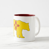 New Mexico Flag Bear ツートーンマグカップ (正面右)