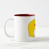New Mexico Flag Bear ツートーンマグカップ (左)