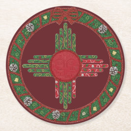 New Mexico Holiday ラウンドペーパーコースター