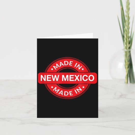 New Mexico Home - Made In New Mexico - Funny Label カード (正面)