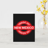 New Mexico Home - Made In New Mexico - Funny Label カード (黄色い花)