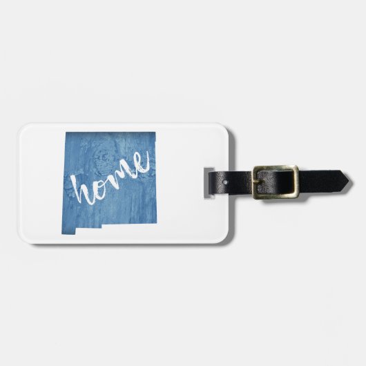 New Mexico Home Wood Grain ラゲッジタグ (正面横)