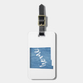 New Mexico Home Wood Grain ラゲッジタグ (正面縦)