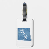 New Mexico Home Wood Grain ラゲッジタグ (裏面縦)