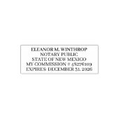 New Mexico Notary Public  セルフインキングスタンプ (デザイン)