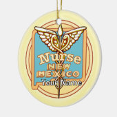 New Mexico Nurse Caduceus  セラミックオーナメント (左)