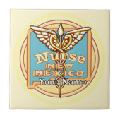 New Mexico Nurse Caduceus Tile タイル (正面)