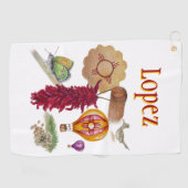 New Mexico Red Chile Pinõn Zia Hot Air Balloon  ゴルフタオル (横)