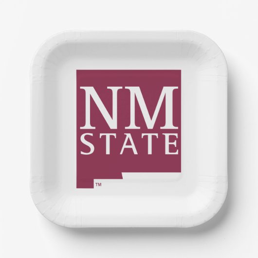 New Mexico State ペーパープレート (正面)