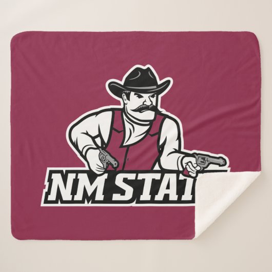 New Mexico State Aggies シェルパブランケット (正面(横))