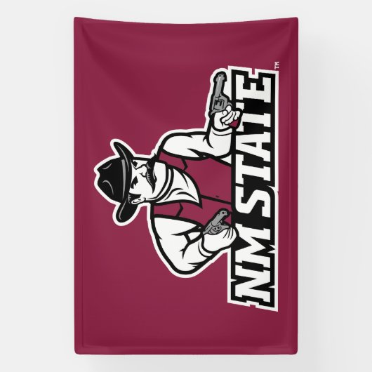 New Mexico State Aggies 横断幕 (縦)