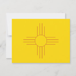 New Mexico State Flag Zia Sun Symbol ポストカード