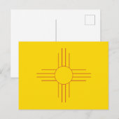 New Mexico State Flag Zia Sun Symbol ポストカード (正面/裏面)