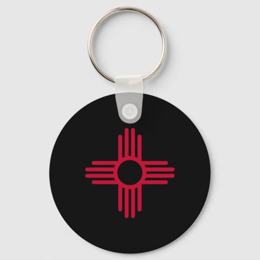 New Mexico State Flag Zia Symbol Flag キーホルダー (正面)
